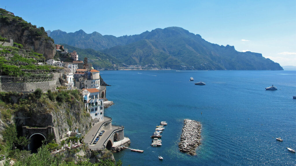 Gångväg från Amalfi till Atrani